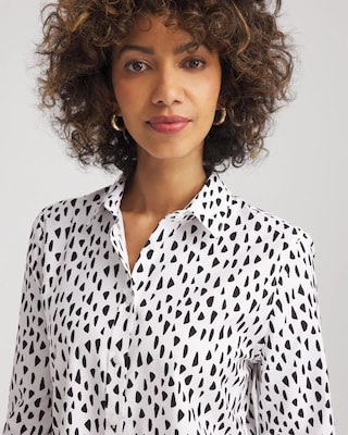 polka dotシャツ Vacation Shirt Polka Dot - Black | Dant